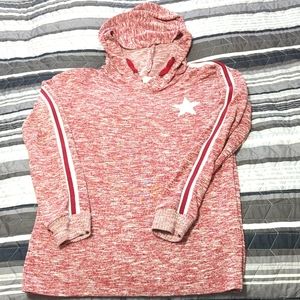 Hooded pullover sweater